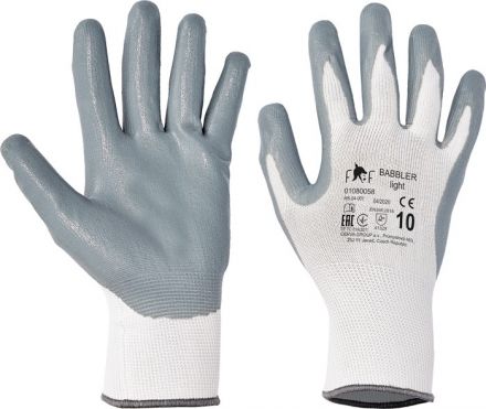 BABBLER LIGHT HS-04-001 rukavice máčené - nitril