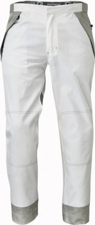 MONTROSE kalhoty bílá/šedá