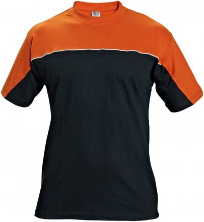 EMERTON tričko černá/oranžová