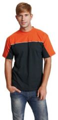 EMERTON tričko černá/oranžová
