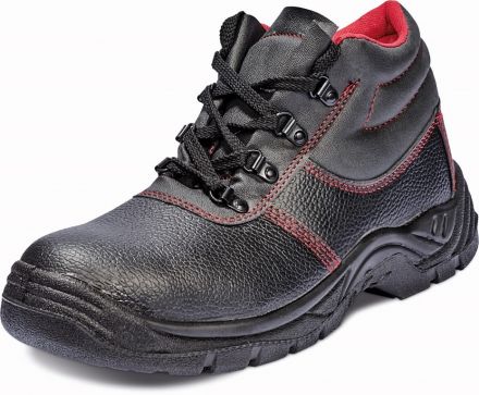 MAINZ SC-03-001 S1P kotníková bezpečnostní obuv - černá/červená