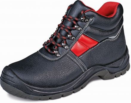 JENA SC-03-003 S3 kotníková bezpečnostní obuv - černá/červená