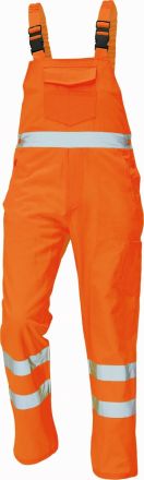 KOROS kalhoty s laclem oranžová