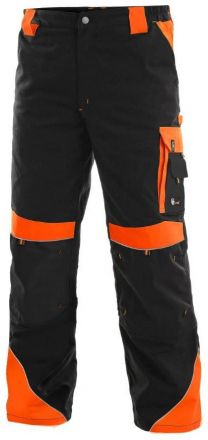 SIRIUS BRIGHTON kalhoty - černá/oranžová