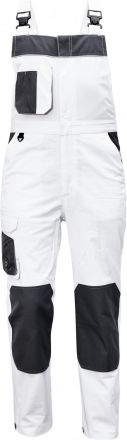 CREMORNE kalhoty s laclem bílá/šedá
