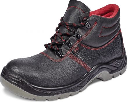 MAINZ SC-03-008 S1 kotníková bezpečnostní obuv - černá/červená