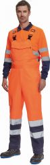LORCA HI-VIS kalhoty s laclem oranžová/tmavě modrá