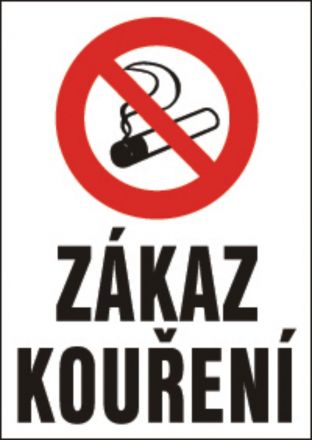 Bezpečnostní tabulka - Zákaz kouření