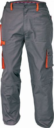 DESMAN kalhoty 2v1 šedá/oranžová