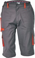 DESMAN kalhoty 2v1 šedá/oranžová