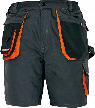 EMERTON šortky černá/oranžová