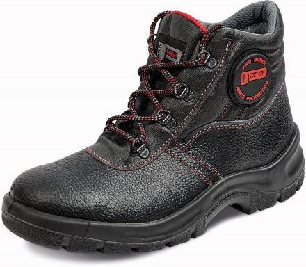 MITO S1 kotníková bezpečnostní obuv - černá/červená