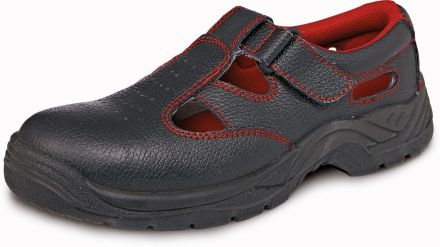 BONN SC-01-001 S1 sandál bezpečnostní - černá/červená