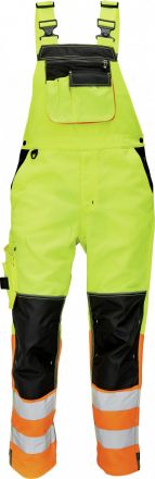 KNOXFIELD HI-VIS FL kalhoty s laclem žlutá/oranžová
