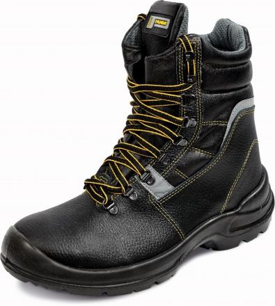 TIGROTTO S3 poloholeňová bezpečnostní obuv zimní - černá/žlutá