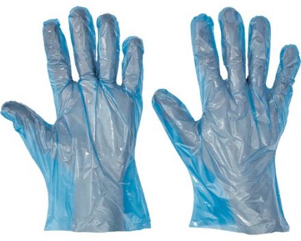 DUCK BLUE rukavice jednorázové - polyethylen
