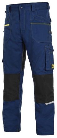 STRETCH montérkové kalhoty - tmavě modrá/černá