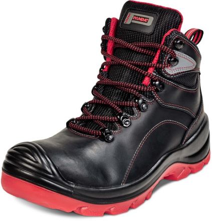 ESAGAMMA S3 kotníková bezpečnostní obuv - černá/červená