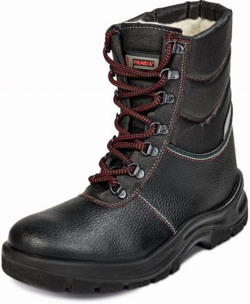 DUCATO S3 poloholeňová bezpečnostní obuv zimní - černá/červená