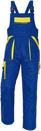 MAX kalhoty s laclem modrá/žlutá
