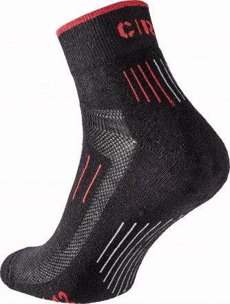 NADLAT ponožky černá/červená