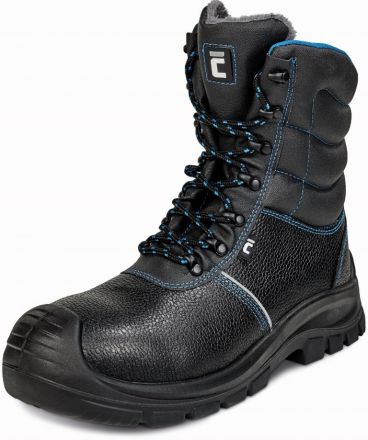 RAVEN XT S3 poloholeňová bezpečnostní obuv zimní - černá/modrá