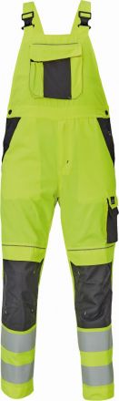 MAX VIVO HI-VIS kalhoty s laclem žlutá