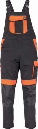 MAX VIVO kalhoty s laclem černá/oranžová