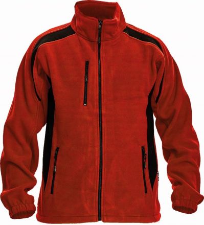 TENREC fleecová bunda červená/černá