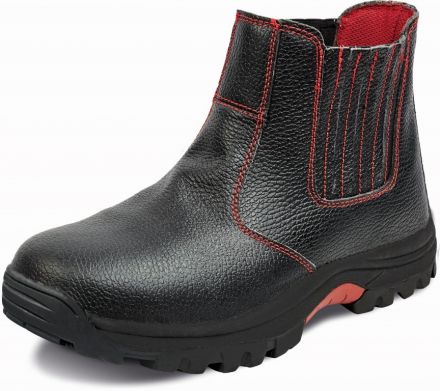 STEELER FOUNDER S3 kotníková bezpečnostní obuv - černá/červená