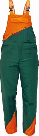 PLUTO kalhoty s laclem zelená/oranžová