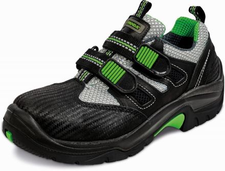 BIALBERO S1 sandál bezpečnostní - černá/šedá/zelená