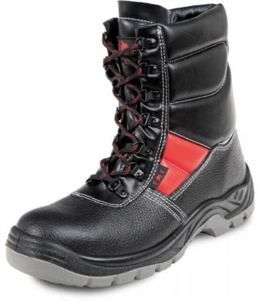 HOF SC-03-009 S3 holeňová bezpečnostní obuv - černá/červená