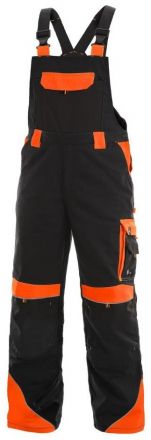 SIRIUS BRIGHTON kalhoty s laclem - černá/oranžová