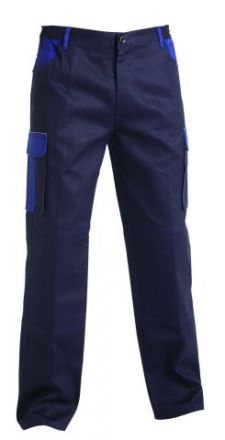 AMISO pracovní kalhoty do pasu modré